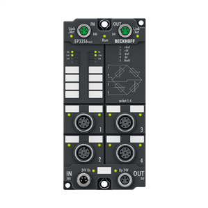 Beckhoff EP3356-0022 EtherCAT Box, 1-channel analog input, measuring bridge, full bridge, 24 bit, M12