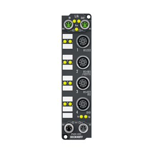Beckhoff EP6001-0002 EtherCAT Box, 1-channel communication interface, serial, RS232/RS422/RS485, M12