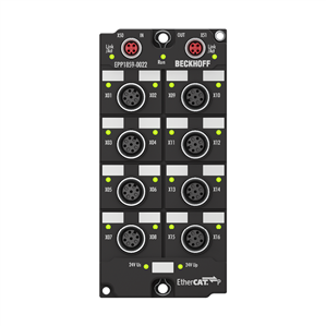 Beckhoff EPP1859-0022 EtherCAT P Box, 8-channel digital input + 8-channel digital output, 24 V DC, 3 ms, 05 A, M12New