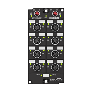 Beckhoff EPP2839-0022 EtherCAT P Box, 16-channel digital output, 24 V DC, 05 A, M12, with diagnosticsNew