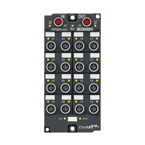Beckhoff EPP2809-0021 EtherCAT P Box, 16-channel digital output, 24 V DC, 05 A, M8
