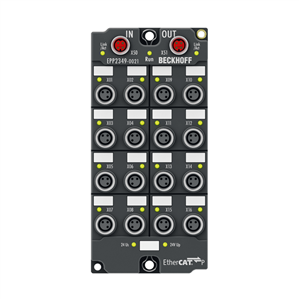 Beckhoff EPP2349-0021 EtherCAT P Box, 16-channel digital combi, 24 V DC, 10 µs, 05 A, M8
