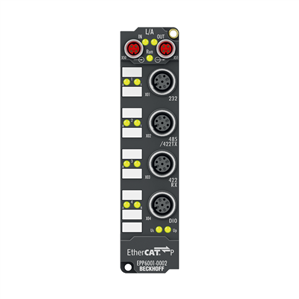 Beckhoff EPP6001-0002 EtherCAT P Box, 1-channel communication interface, serial, RS232/RS422/RS485, M12