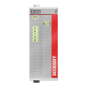 Beckhoff EJ2522 EtherCAT plug-in module, 2-channel pulse train output, incr enc simulation, RS422, 50 mA Turkey