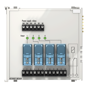 Beckhoff KM2604 Bus Terminal module, 4-channel relay output, 230 V AC, 16 A Turkey
