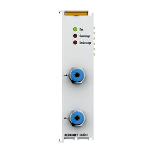 Beckhoff KM3701 Bus Terminal module, 1-channel analog input, differential pressure, ±100 hPa (±100 mbar)