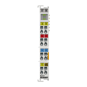 Beckhoff KL5151 Bus Terminal, 1-channel encoder interface, incremental, 24 V DC HTL, 100 kHz