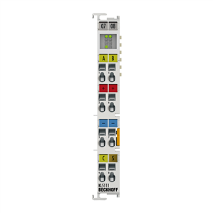 Beckhoff KL5111 Bus Terminal, 1-channel encoder interface, incremental, 24 V DC HTL, 250 kHz