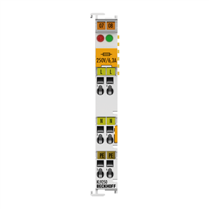 Beckhoff KL9250 Potential supply terminal, 120…230 V AC, with fuse