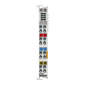 Beckhoff KL9180 Potential distribution terminal, 2 x 24 V DC; 2 x 0 V DC, 2 x PE
