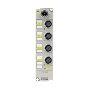 Beckhoff ERI1008-0002 IO-Link box, 8-channel digital input, 24 V DC, 3 ms, M12, zinc die-cast