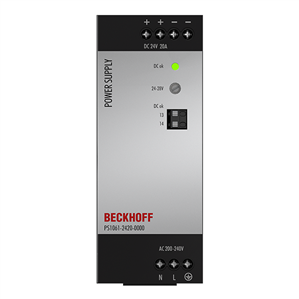 Beckhoff PS1061-2420-0000 Power supply PS1000; output: 24 V DC, 20 A; input: AC 200…240 V, 1-phase