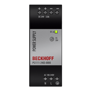 Beckhoff PS1111-2403-0000 Power supply PS1000; output: 24 V DC, 38 A; input: AC 100…240 V, 1-phase, NEC Class 2
