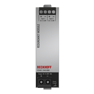 Beckhoff PS9401-2440-0000 MOSFET redundancy module PS9400; input: 12…28 V DC, 2 x 20 A; output: 12…28 V DC, 1 x 40 A