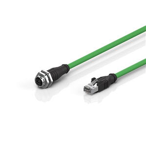 Beckhoff ZK1096-8891-0xxx Industrial Ethernet/EtherCAT G/G10 cable, Cat6/Cat6A, PUR, 4 x 2 x AWG26, fixed installation