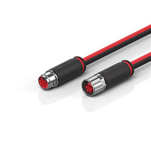 Beckhoff ZK7208-3431-0xxx B17, ECP cable, PUR, 5 G 15 mm² + (1 x 4 x AWG22), drag chain suitable, key 1 (2 x 24 V DC + PE)