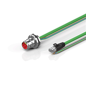 Beckhoff ZK7910-BP00-Axxx B17, ENP cable, PUR, 3 G 25 mm² + (1 x 4 x AWG22), drag chain suitable, key 3 (user-defined voltage)