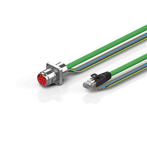 Beckhoff ZK7908-AT00-Axxx B17, ENP cable, PUR, 5 G 15 mm² + (1 x 4 x AWG22), drag chain suitable, key 3 (user-defined voltage)