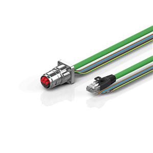 Beckhoff ZK7908-BW00-Axxx B17, ENP cable, PUR, 5 G 15 mm² + (1 x 4 x AWG22), drag chain suitable, key 3 (user-defined voltage)