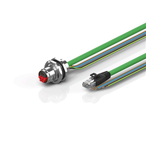 Beckhoff ZK7908-AU00-Axxx B17, ENP cable, PUR, 5 G 15 mm² + (1 x 4 x AWG22), drag chain suitable, key 3 (user-defined voltage)