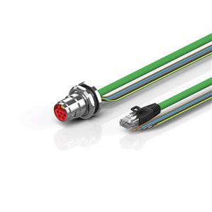 Beckhoff ZK7908-BZ00-Axxx B17, ENP cable, PUR, 5 G 15 mm² + (1 x 4 x AWG22), drag chain suitable, key 3 (user-defined voltage)