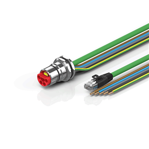Beckhoff ZK7A14-CB00-Axxx B23, ENP cable, PUR, 5 G 40 mm² + (1 x 4 x AWG22), drag chain suitable, key 3 (user-defined voltage)