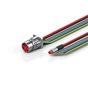 Beckhoff ZK7A14-BW00-0xxx B23, ECP cable, PUR, 5 G 40 mm² + (1 x 4 x AWG22), drag chain suitable, key 3 (user-defined voltage)