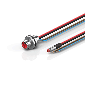 Beckhoff ZK7624-AR00-0xxx B17, ECP cable, PUR, 4 x 15 mm² + (1 x 4 x AWG22), drag chain suitable, key 2 (user-defined voltage)