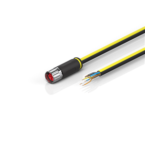 Beckhoff ZK7624-2400-Axxx B17, ENP cable, PUR, 4 x 15 mm² + (1 x 4 x AWG22), drag chain suitable, key 2 (user-defined voltage)