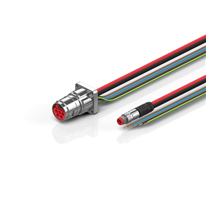 Beckhoff ZK7608-BX00-0xxx B17, ECP cable, PUR, 5 G 15 mm² + (1 x 4 x AWG22), drag chain suitable, key 2 (400 V AC)