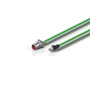 Beckhoff ZK7608-BW00-Axxx B17, ENP cable, PUR, 5 G 15 mm² + (1 x 4 x AWG22), drag chain suitable, key 2 (400 V AC)