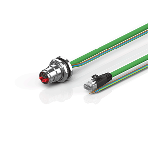 Beckhoff ZK7606-BM00-Axxx B17, ENP cable, PUR, 3 G 15 mm² + (1 x 4 x AWG22), drag chain suitable, key 2 (230 V AC) Turkey
