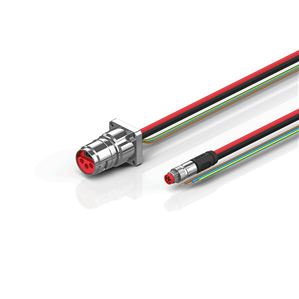 Beckhoff ZK7606-BL00-0xxx B17, ECP cable, PUR, 3 G 15 mm² + (1 x 4 x AWG22), drag chain suitable, key 2 (230 V AC)