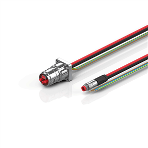 Beckhoff ZK7606-BK00-0xxx B17, ECP cable, PUR, 3 G 15 mm² + (1 x 4 x AWG22), drag chain suitable, key 2 (230 V AC)