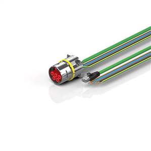 Beckhoff ZK7425-BX00-Axxx B40, ENP cable, PUR, 5 G 160 mm² + (1 x 4 x AWG22), drag chain suitable, key 1 (2 x 24 V DC + PE)