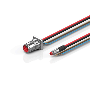 Beckhoff ZK7224-BR00-0xxx B17, ECP cable, PUR, 4 x 15 mm² + (1 x 4 x AWG22), drag chain suitable, key 1 (2 x 24 V DC)