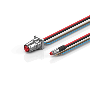 Beckhoff ZK7224-BQ00-0xxx B17, ECP cable, PUR, 4 x 15 mm² + (1 x 4 x AWG22), drag chain suitable, key 1 (2 x 24 V DC)