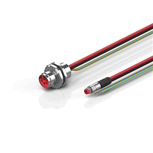 Beckhoff ZK7206-AL00-0xxx B17, ECP cable, PUR, 3 G 15 mm² + (1 x 4 x AWG22), drag chain suitable, key 1 (24 V DC)