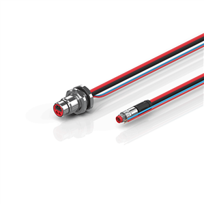 Beckhoff ZK7102-BH00-0xxx B12, ECP cable, PUR, 2 x 075 mm² + (1 x 4 x AWG22), drag chain suitable, key 1 (24 V DC)
