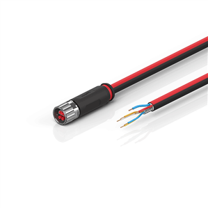 Beckhoff ZK7102-0700-0xxx B12, ECP cable, PUR, 2 x 075 mm² + (1 x 4 x AWG22), drag chain suitable, key 1 (24 V DC)