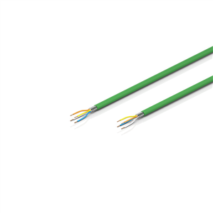 Beckhoff ZB9020 Industrial Ethernet/EtherCAT cable, shielded,  PUR, 1 x 4 x AWG22, drag-chain suitable, Cat5, green