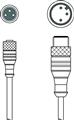 Leuze KDS U-M8-3A-M12-3A-V1-010 Interconnection cable