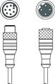 Leuze KDS PB-M12-4A-M12-8A-P0-020 Interconnection cable