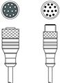 Leuze KDS S-M12-CA-M12-CA-P1-003 Interconnection cable