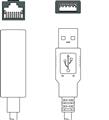 Leuze KDS ET-RJ45-A-USB3-A-P4-000 Adapter cable