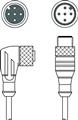 Leuze KDS U-M12-5W-M12-5A-P1-015-3DP Interconnection cable