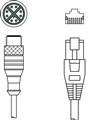 Leuze KSS GB-M12-8A-RJ45-A-P7-100 Interconnection cable