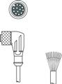 Leuze KD S-M12-CW-P1-050 Connection cable