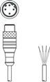 Leuze KS ET-M12-4A-P7-150 Connection cable