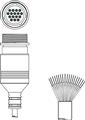 Leuze KD S-M30-16A-V1-100 Connection cable